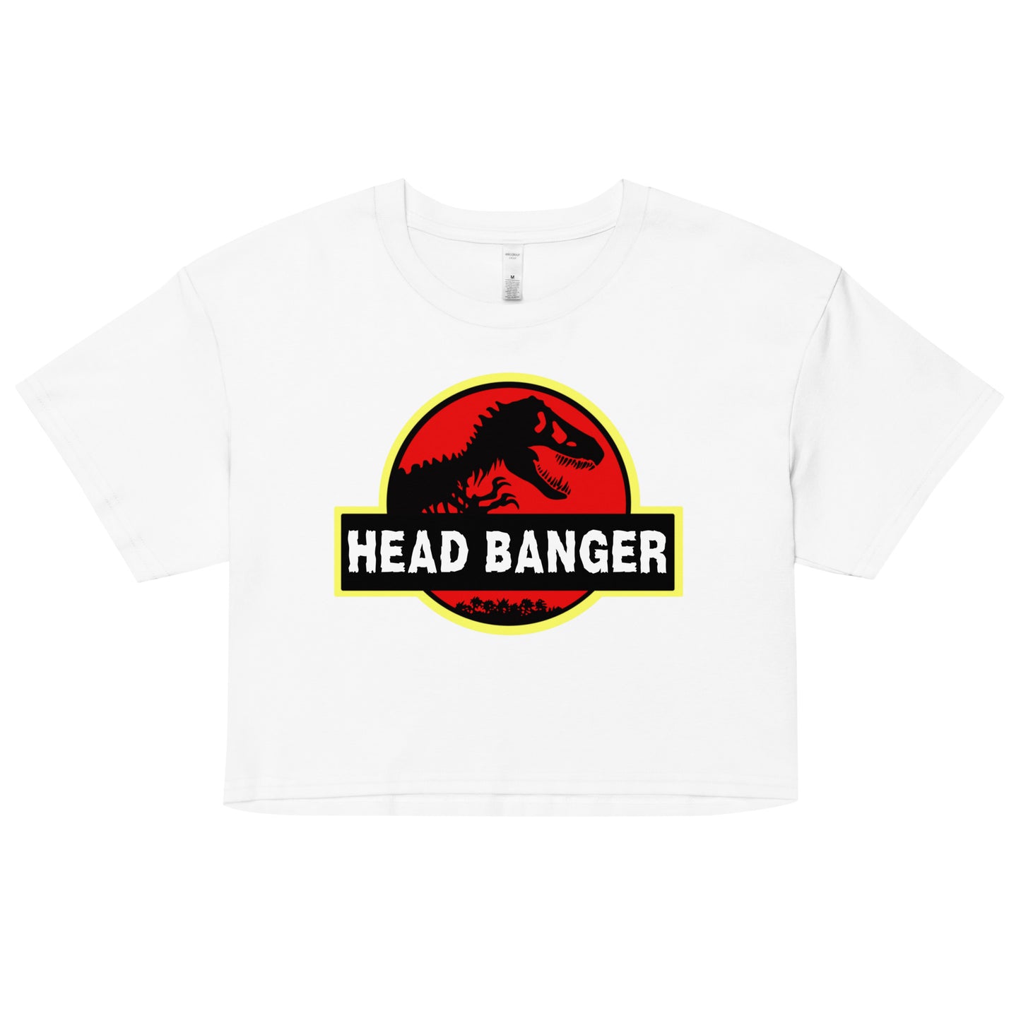 Jurassic Dino Head Banger Crop Top